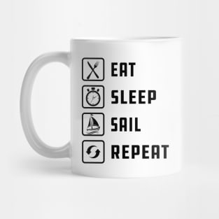 Sailor - Eat Sleep sail Repeat Mug